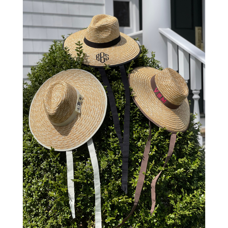 BB Straw Hat – Nantucket Monogram & Design by Brooke Boothe