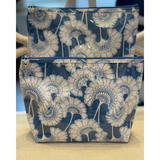 Fan Flowers medium and large cosmetic cases