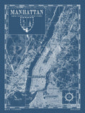 Sample of Manhattan New York City, New York in navy