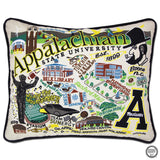 Appalachian State University embroidered pillow