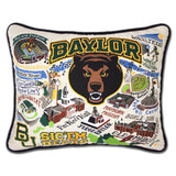 Baylor University embroidered pillow