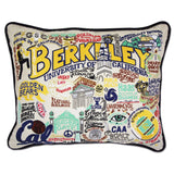 University of California Berkeley embroidered pillow