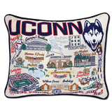 University of Connecticut embroidered pillow