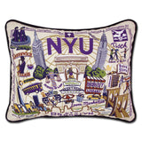 New York University (NYU) embroidered pillow