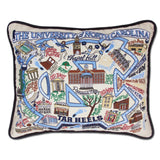 The University of North Carolina embroidered pillow