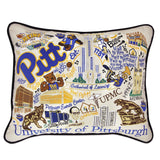 University of Pittsburgh embroidered pillow