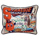 Syracuse University embroidered pillow