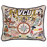 Virginia Commonwealth University embroidered pillow