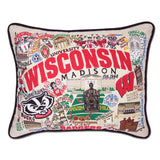 University of Wisconsin embroidered pillow