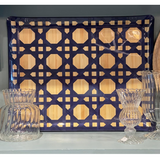 Blue Acrylic Cane Tray