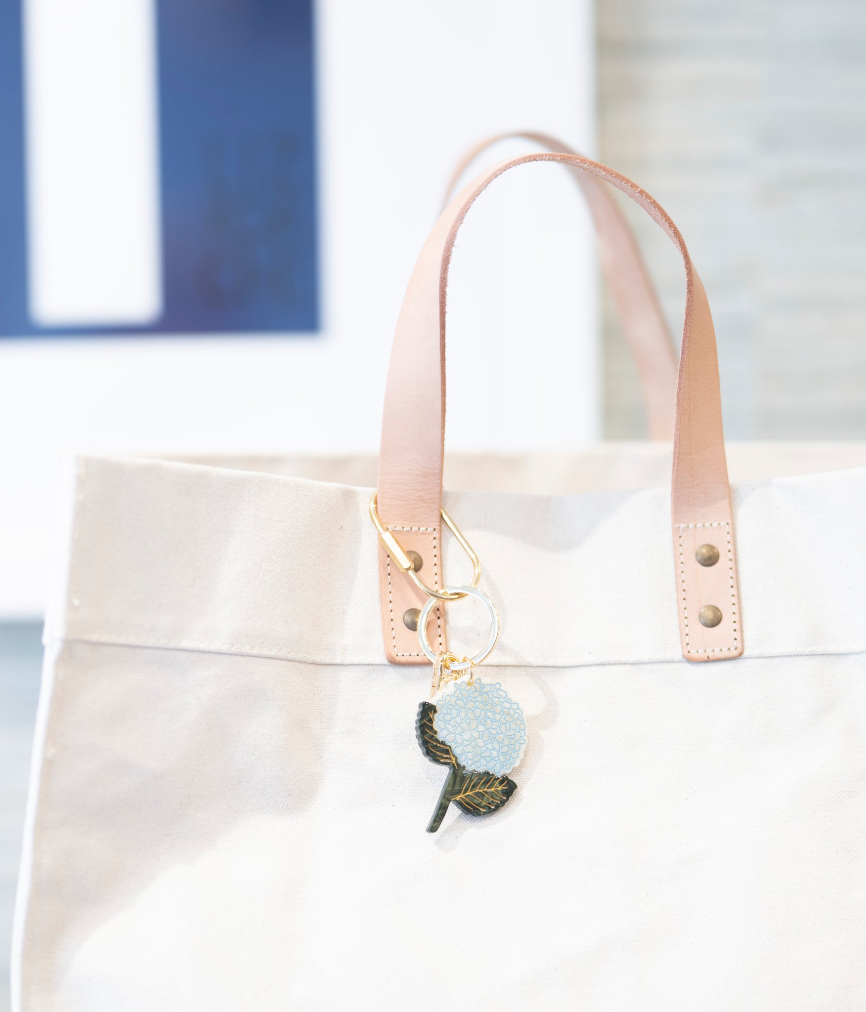Hydrangea Bag Charm / Keychain – Nantucket Monogram & Design by Brooke ...
