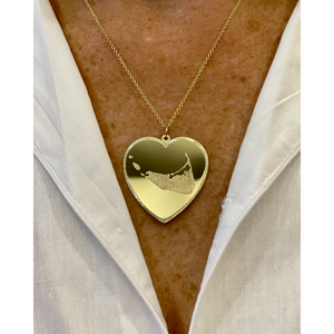 Nantucket Heart Necklace 14k