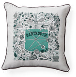 Dartmouth College embroidered pillow