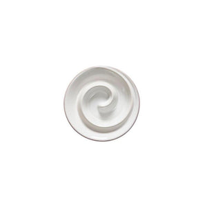 White swirl dipping plate