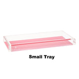Small Acrylic Tray with riverside rose base
