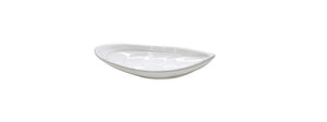 Set of three white Mollusk Platters in small, medium and large
