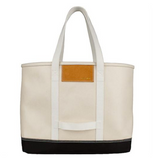 Finn canvas tote with black base