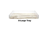 X-Large Acrylic Tray with whitestone marble base