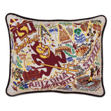 Arizona State University embroidered pillow