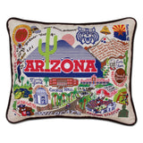 University of Arizona embroidered pillow