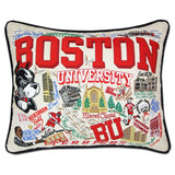 Boston University embroidered pillow