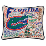 University of Florida embroidered pillow
