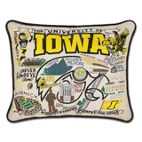 The University of Iowa embroidered pillow