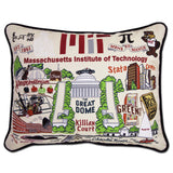 Massachusetts Institute of Technology (MIT) embroidered pillow