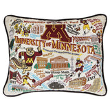 University of Minnesota embroidered pillow