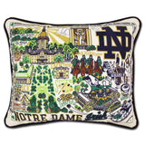 University of Notre Dame embroidered pillow