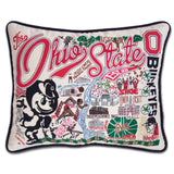 Ohio State University embroidered pillow