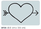 heart stamp monogram option