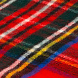 Tartan blankets with royal "F" initial