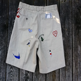 Nantucket shorts with monogram icons