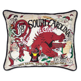 University of South Carolina  embroidered pillow