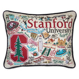 Stanford University embroidered pillow