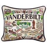 Vanderbilt University embroidered pillow
