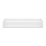 Acrylic guest towel tray with hamptons white base